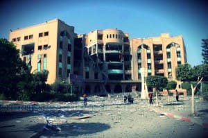 The Islamic University of Gaza after the most recent Israeli bombing