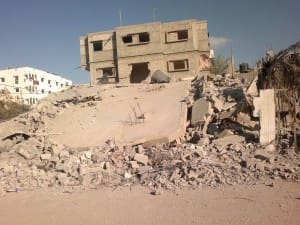 Ahmeds neighbors house -- destroyed